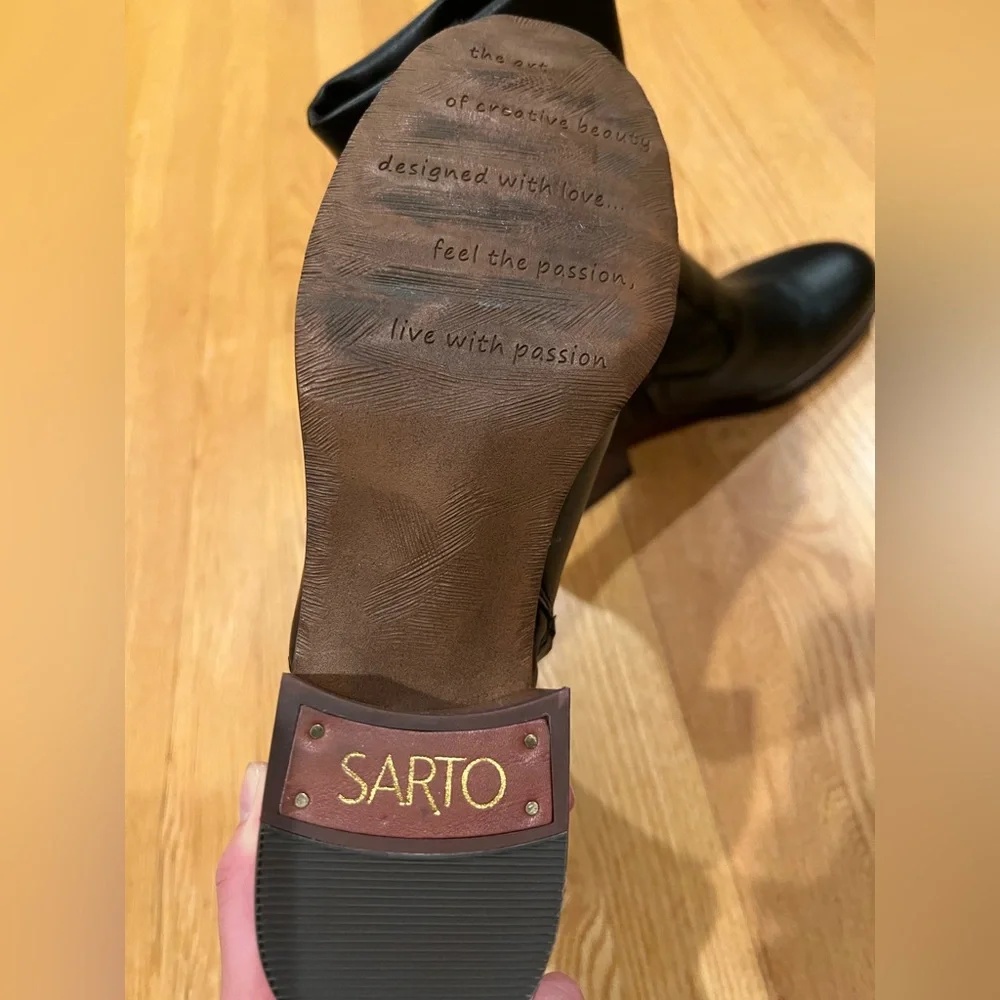 Sarto block heeled bootie - Picture 5 of 11